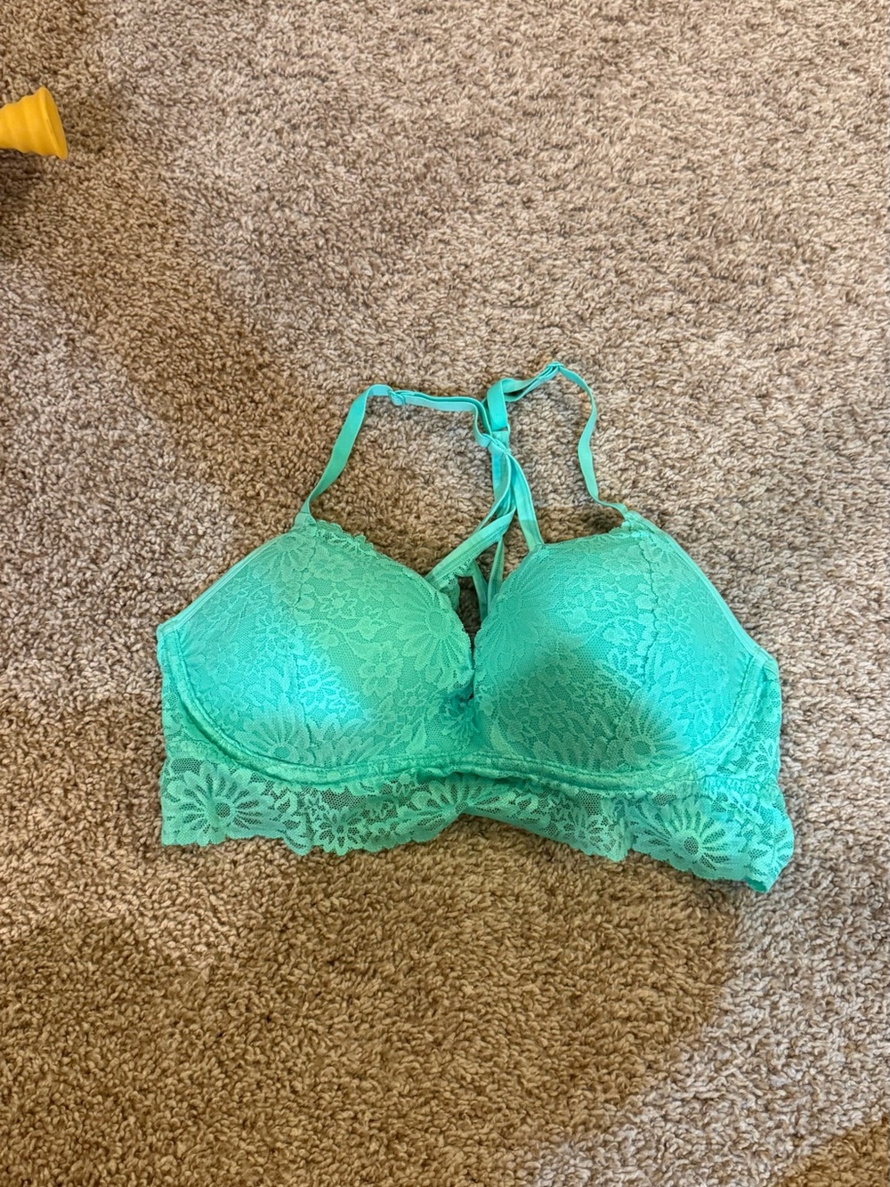 PINK Victoria's Secret Teal Lace Bralette